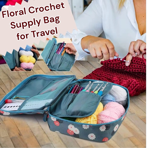 NEW 59-Piece Complete Crochet Kit Starter Beginners Kids W/ Yarn Knitting Tools - Picture 2 of 9